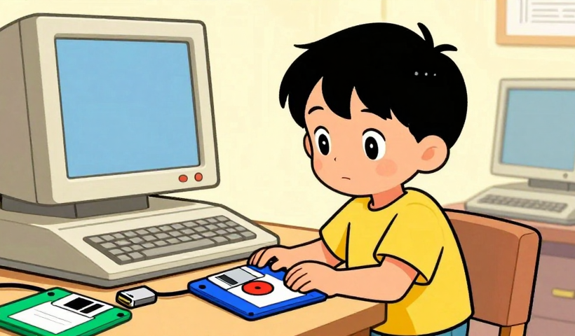 I dischi floppy sono il telecomando del futuro (e i bambini lo sanno già)