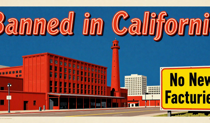 California dice NO alle fabbriche: chiudete baracca e burattini (ma solo voi)
