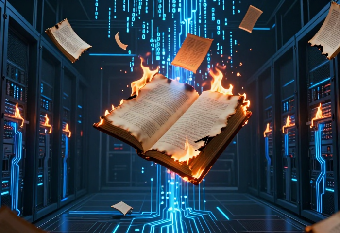 Burn After Reading: l'AI sta dando fuoco alla nostra biblioteca per addestrarsi