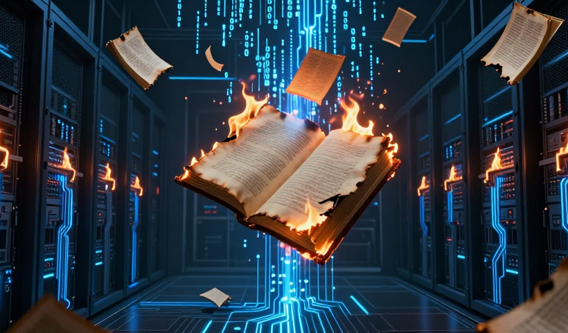 Burn After Reading: l'AI sta dando fuoco alla nostra biblioteca per addestrarsi