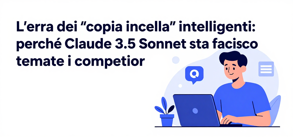 L'era dei 'copia-incolla' intelligenti: perché Claude 3.5 Sonnet sta facendo tremare i competitor
